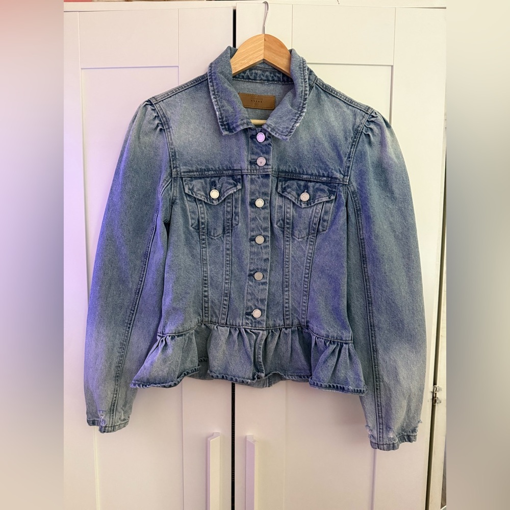 Blank NYC Denim Peplum Jacket. Used but good condition. - Picture 2 of 14